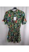 Kenzo Girls Tropical Dress, Green, Size 14 Years