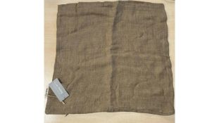 Four Cozy Living Luxury Linen Cushion Covers, 50X50, Mustard