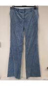Bella Freud Women's Cord 1976 Trouser, Cornflower Blue, Size 8 UK