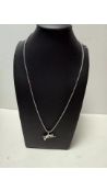 Two Diesel Unisex DX1468040 Stainless Steel Necklace, 45cm