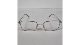 Two Ace & Tate Glasses Frames Tony, Satin Silver Titanium 52 18 145