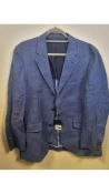 Hackett Men's Giacca Blazer, Blue, UK 40