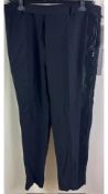 Rick Owens Women's Austin Trousers, Black, Size 46
