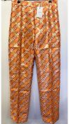 Lisou Hetty Check Trousers, Pale Ginger, Size 12
