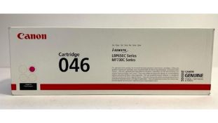 Two Canon 046M Magenta Toner Cartridge 1248C002