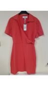 Derek Lam 10 Crosby Dress, Coral, Size M. Damaged, Dirt Marks