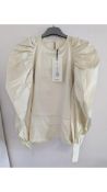 Mykke Hofmann Women's Lis Cotton Satin Blouse, Off White, Size XS
