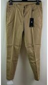 Two G-Star RAW Women's Bronson Mid Waist Skinny Chino Pants, Beige, 27W/30L