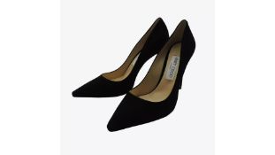 Jimmy Choo Women's High Heel Romy Shoes, Black, UK 5