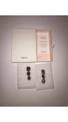 Racil Swarovski Women's Enamel Sugar Clip On Earrings, Red