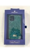 Two Swarovski High Smartphone Case 5592045, for iPhone 12 Mini, Green