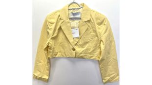 Simonett Women's Bure Suit Jacket ST-7030-YLL, Yellow, Small