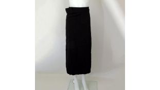 Lemaire Women's Wrap Midi Skirt, Black, Size 38