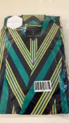 British Boxers Regimental Jade Cotton Satin Stripe Dressing Gown, Small
