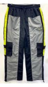 Fila Women's Utility Track Pants, Black/Lime Punch, Size M