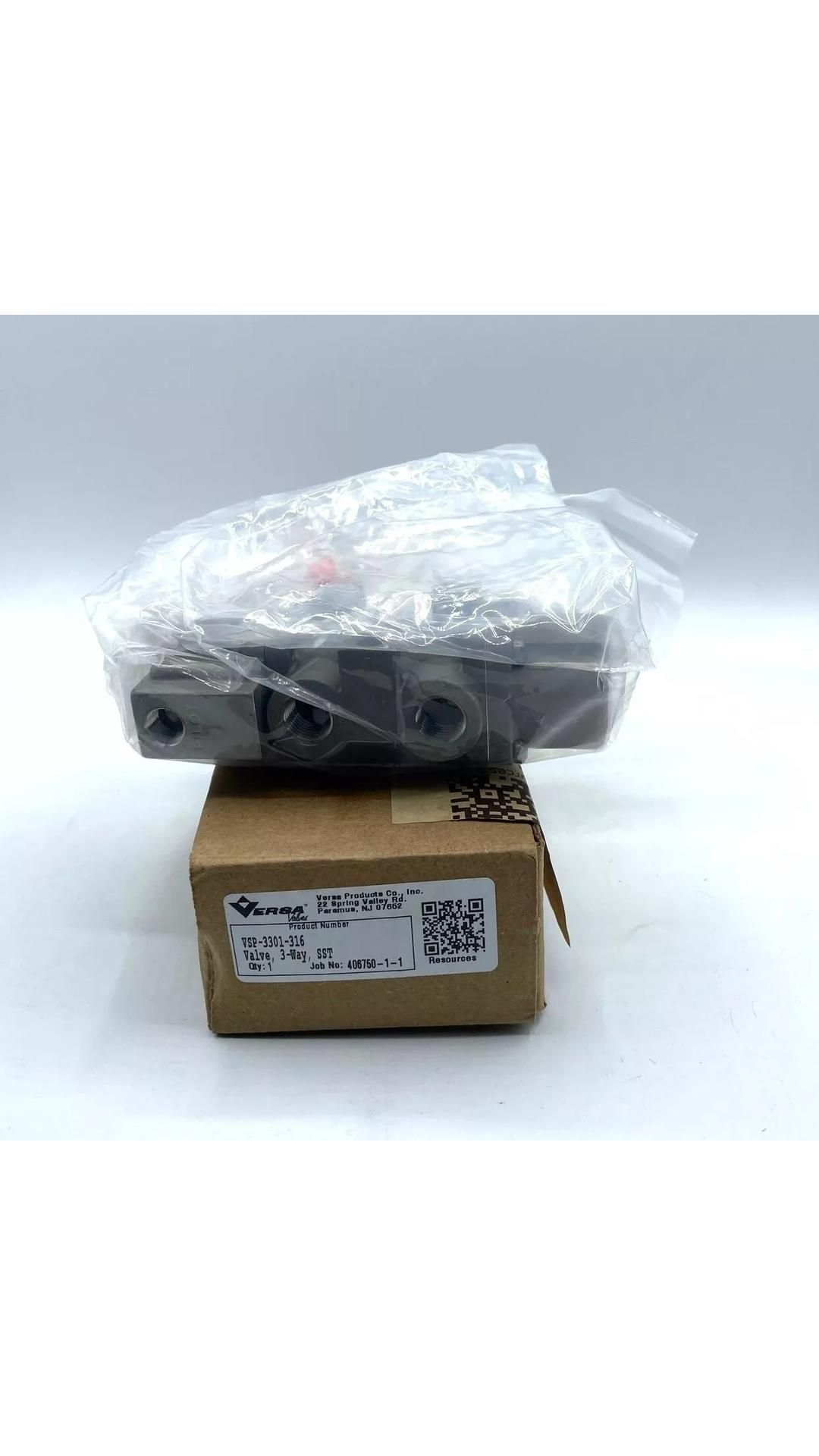 Versa VSP-3301-316 Pneumatic Directional Valve 3 Way, Stainless Steel Valve