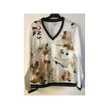 Sportalm Women's Icon Collection Graphic Print Top, Cream, Size 10