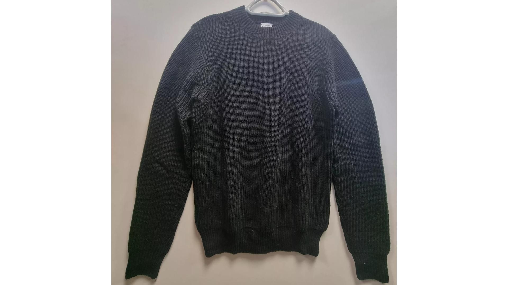 Son of A Tailor Women's Wool Sweater, Black, One Size. New Without Tags