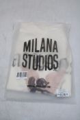 Milana Studios Heavyweight T-Shirt, Cream/Cherub, Size XS