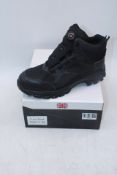 Rona Shoes Steel Toe Cap Boots, Titan Black, UK 11