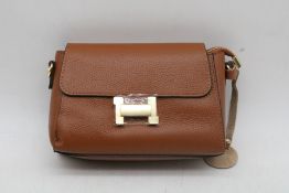 Anna Luchini Women's Small Shoulder Bag, Brown