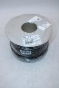 Pecso 3183Y 1.0mm² PVC Round Flexible Cable, Black, 100M