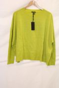 Oska 514 Pure Merino Wool Jumper, Green, Size 3