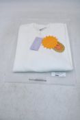 Two Samii Ryan Smiley Thermal Long Sleeve Tops, White, Size S