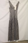 Adoore Toulouse Maxi Dress, Brown Gingham, EU 36