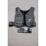 Three Swifter Hands Free Hydration Running Vest, Grey/Black Size M/L