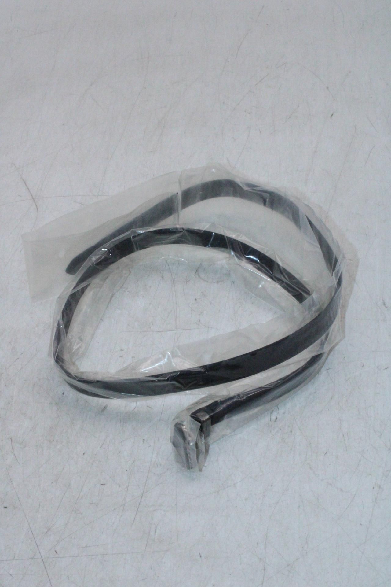 Burberry Thin Belt, Black, Size 3