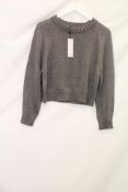 Oui Sparkling Knit Sweater, Silver, EU 34