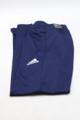 Three Adidas Entrada 22 Tracksuit Bottoms, Blue, UK Size L