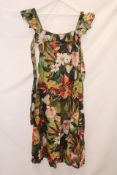 Farm Rio Botanical Forrest Scoop Neck Ruffled Strap Maxi Dress, Multi, Size S