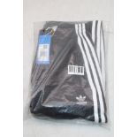 Adidas IY725 Essentials 3-Stripes Wide Leg Joggers, Black, Size S