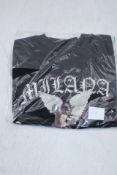 Three Milana Studios Kid's Short Sleeve T-Shirt, Black Vintage Cherub, Size 1x 4/6Y, 2x 12/14Y