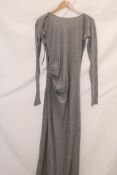 Victoria Beckham Ruched Cotton-Jersey Maxi Dress, Grey, No Size