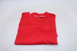 Two Hollister Baseball Top Style Baggy Crop Fit, Red/White, Size S