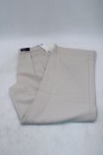 Abercrombie & Fitch Curve Love Ultra High Wide Trousers, Light Beige, Size 26 Long