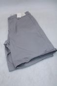 Three Pairs Hollister Chino Flat Front Shorts, Grey, Size 1x W29, 1x W31, 1x W34