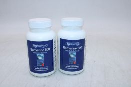 Two Pots Allergy Research Group Berberine 500 Capsules, 90 Capsules Per Pot, Expiry 08/2026