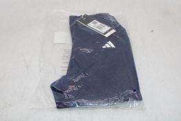 Two Adidas Essentials OPT 1/1 Leggings, Blue/White, UK XL