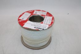 Five Reels Webro Type 1 Alarm Cable 8 Core LSNH, White, 100 Metres