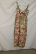 Farm Rio Palm Dream Strap Knot Jumpsuit. Off White/Multi, Size S