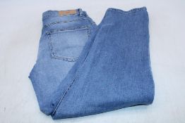 Ichi Raven Comfy Mid Waist Straight Fit Jeans, Light Blue