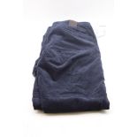 M5 Fancy Cord Move Modern Fit Trousers, Navy, Size 34/36