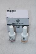 Six Bold Berry Blazing Star Nail Gels, 15ml, B741 White Smoke, 742-Sheer Tell Me More, B743 Wrong Re