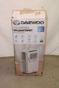 Daewoo 9000BTU 3-In-1 Air Conditioner, White. Box damaged