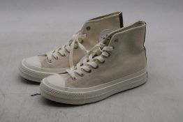 Converse Chuck Taylor All Star High Top Trainers, Cream/White, UK 9, Sample, No Box