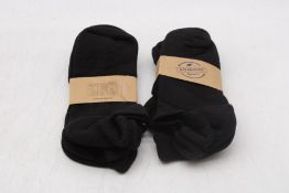 Three Packs of Sonnors Running Cotton Socks, Black, EU 43-46, 2 Pairs Per Pack